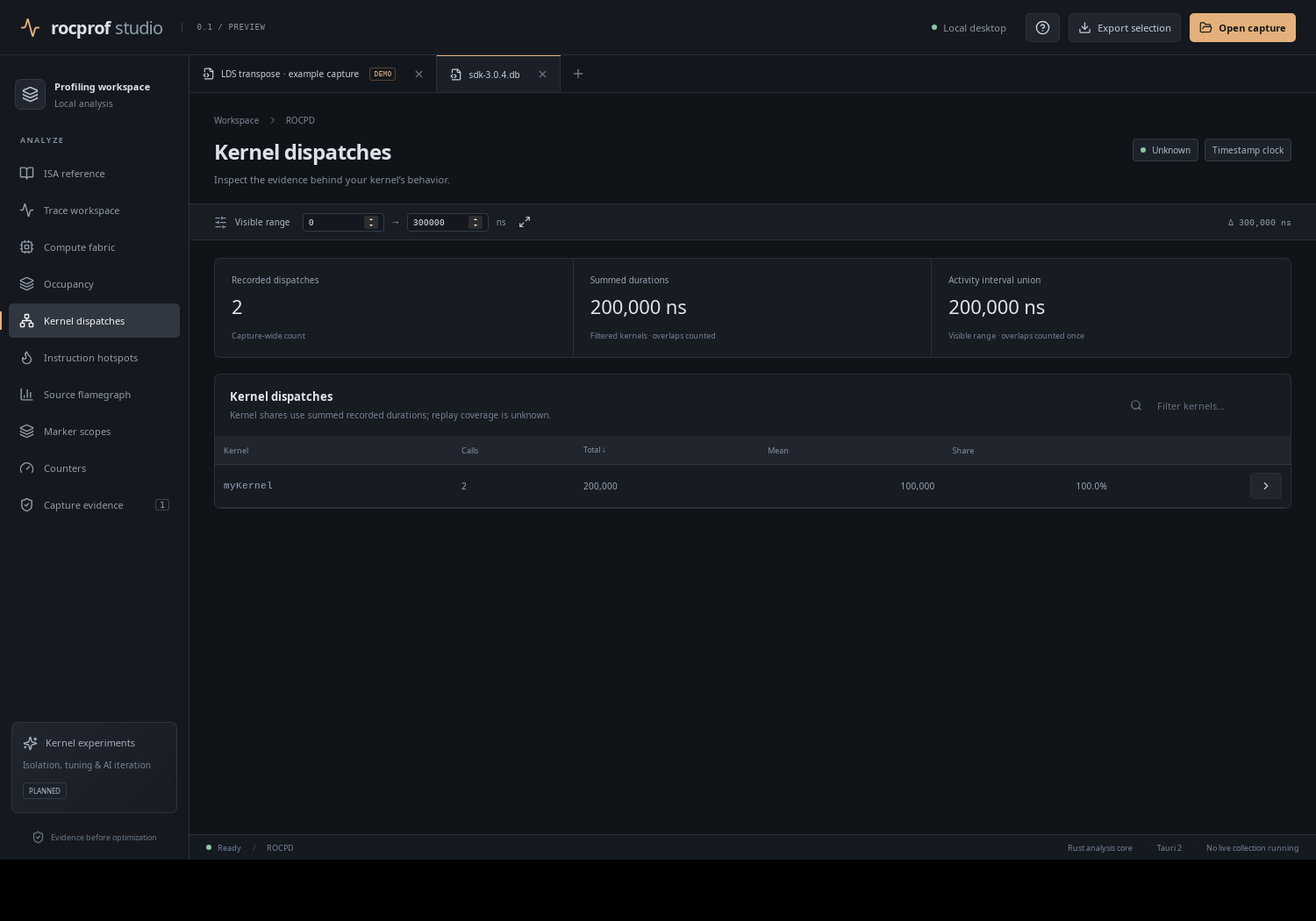 Importing a ROCPD database (desktop application)